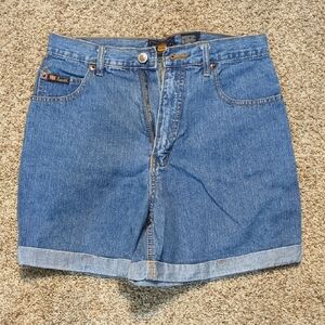 Route 66 Blue Jean Shorts High-Waisted Relaxed Fit
